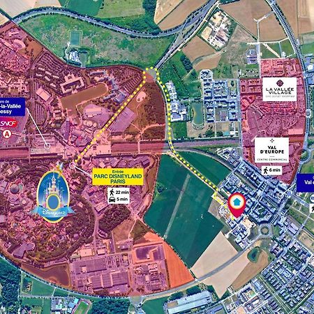 Disneyland-Paris 4 Pers, Parking, Wifi, Chessy  Exteriér fotografie